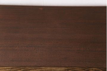 アンティーク家具　昭和中期　古材使用　シンプルなデザインが使いやすい鉄脚ベンチ(板座チェア、椅子)(1)