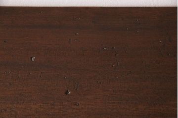 アンティーク家具　昭和中期　古材使用　シンプルなデザインが使いやすい鉄脚ベンチ(板座チェア、椅子)(1)