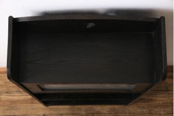 アンティーク家具　イギリスアンティーク　オーク材　ハートの彫りが愛らしい素朴な本箱(本棚、収納棚、飾り棚)