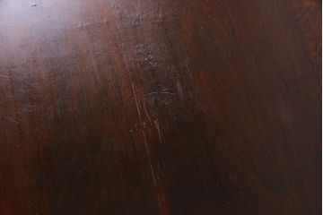 中古　民芸家具　木材の濃淡が味わい深いライティングビューロー(簿記机、在宅ワーク、在宅用デスク、チェスト)