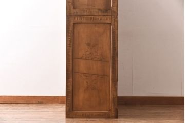 中古　伝統工芸軽井沢彫り　明るい色合いが珍しい重ねタンス(衣装箪笥、チェスト)