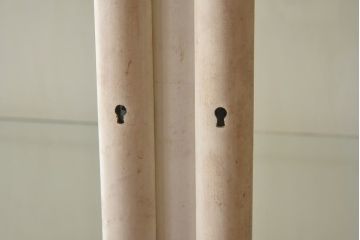 ヴィンテージ家具　フランスビンテージ　シャビーシックなアイアンケビントケース(ガラスケース、キャビネット、飾り棚)