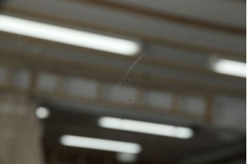 アンティーク雑貨　イギリスビンテージ　十角形のシルエットがシックなウォールミラー(鏡)