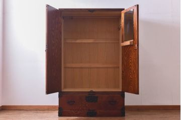 中古　伝統民芸家具　岩谷堂箪笥　上質なワードローブ(洋服タンス、洋服箪笥)(1)