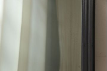 アンティーク雑貨　昭和レトロ　古い質感が味わい深いウォールミラー(鏡、壁掛け鏡)