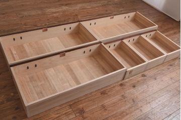 中古　岩谷堂箪笥　北国1号　鳳凰紋様の金具が豪華な整理箪笥(和タンス、チェスト)