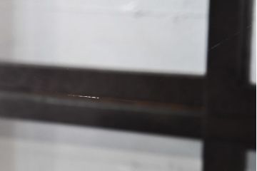 アンティーク家具　和製アンティーク　ナラ材　大正ロマン香る縦型ガラスケース(コレクションラック、陳列棚)