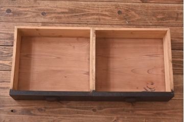 アンティーク家具　和製アンティーク　ナラ材　大正ロマン香る縦型ガラスケース(コレクションラック、陳列棚)