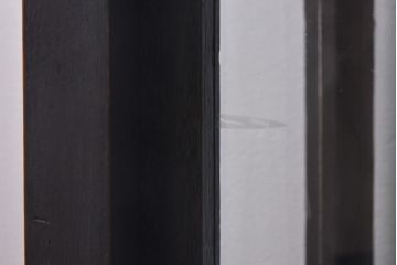 アンティーク家具　和製アンティーク　ナラ材　大正ロマン香る縦型ガラスケース(コレクションラック、陳列棚)