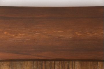 アンティーク雑貨　ラフジュ工房オリジナル　ヒバ材　飾り台にも使える鉄脚ベンチ(花台、チェア)(1)