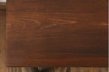 アンティーク雑貨　ラフジュ工房オリジナル　ヒバ材　飾り台にも使える鉄脚ベンチ(花台、チェア)(1)