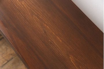 アンティーク雑貨　ラフジュ工房オリジナル　ヒバ材　飾り台にも使える鉄脚ベンチ(花台、チェア)(1)