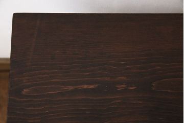 ラフジュ工房オリジナル　ヒバ材　飾り台にも使える鉄脚ベンチ(花台、チェア)(2)