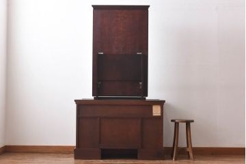 中古　神居民芸　上品な雰囲気のスツール付きドレッサー(鏡台、ミラー)