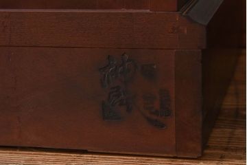 中古　神居民芸　上品な雰囲気のスツール付きドレッサー(鏡台、ミラー)