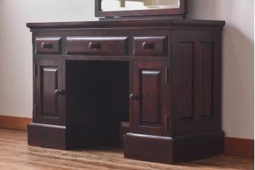中古　神居民芸　上品な雰囲気のスツール付きドレッサー(鏡台、ミラー)