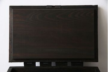 アンティーク雑貨　古民具・骨董　桐材　古い趣が和の雰囲気を高める硯箱(小引き出し、小物入れ)