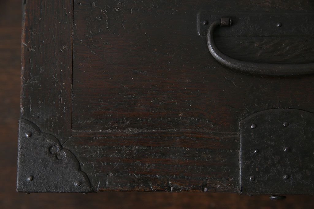 アンティーク雑貨　古民具・骨董　桐材　古い趣が和の雰囲気を高める硯箱(小引き出し、小物入れ)