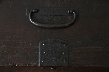 アンティーク雑貨　古民具・骨董　桐材　古い趣が和の雰囲気を高める硯箱(小引き出し、小物入れ)