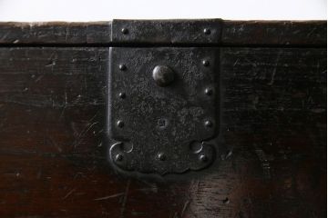 アンティーク雑貨　古民具・骨董　桐材　古い趣が和の雰囲気を高める硯箱(小引き出し、小物入れ)