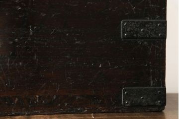 アンティーク雑貨　古民具・骨董　桐材　古い趣が和の雰囲気を高める硯箱(小引き出し、小物入れ)