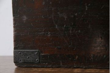 アンティーク雑貨　古民具・骨董　桐材　古い趣が和の雰囲気を高める硯箱(小引き出し、小物入れ)