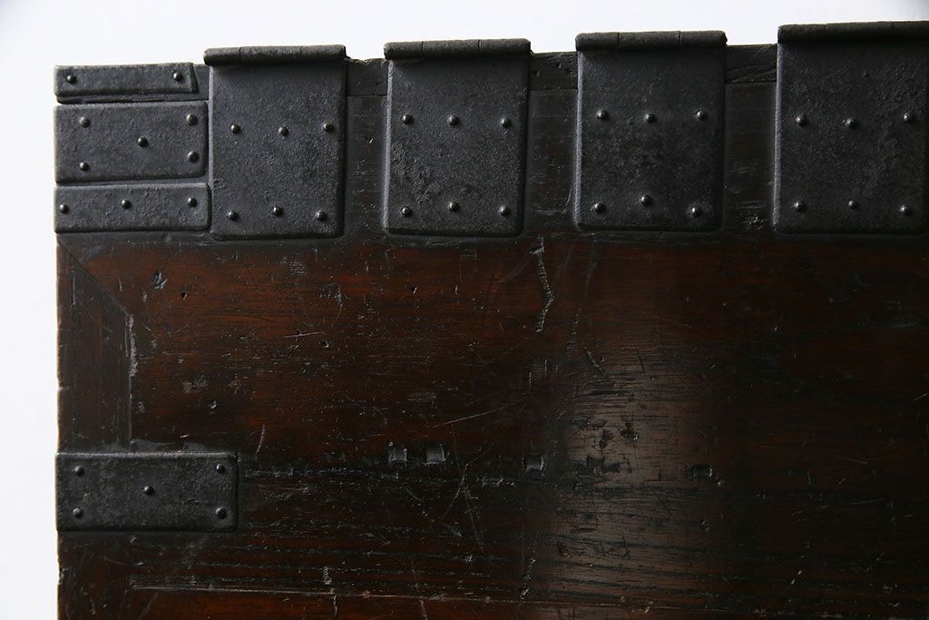 アンティーク雑貨　古民具・骨董　桐材　古い趣が和の雰囲気を高める硯箱(小引き出し、小物入れ)