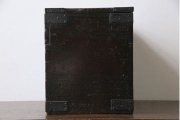 アンティーク雑貨　古民具・骨董　桐材　古い趣が和の雰囲気を高める硯箱(小引き出し、小物入れ)