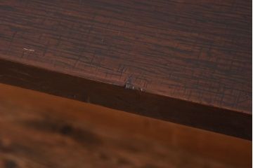 リメイク　朴材一枚板　味わいある古材を使用した鉄脚テーブル(作業台、花台、カフェテーブル)