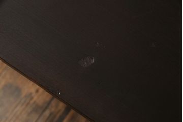 古材使用　鉄脚　インダストリアルの空間にもおすすめなリメイクテーブル(ローテーブル、カフェテーブル)(2)