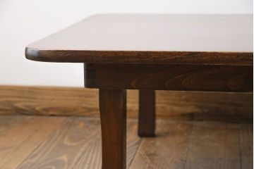レトロ家具　昭和レトロ　あたたかな雰囲気が魅力の角ちゃぶ台(ローテーブル、座卓)