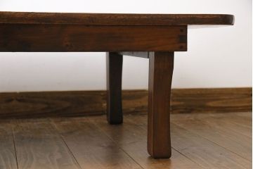 レトロ家具　昭和レトロ　あたたかな雰囲気が魅力の角ちゃぶ台(ローテーブル、座卓)