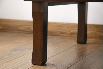 レトロ家具　昭和レトロ　あたたかな雰囲気が魅力の角ちゃぶ台(ローテーブル、座卓)