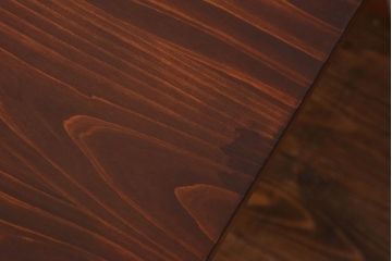 ペイント家具　ヒノキ材　ペイントカラーがおしゃれなリメイクの鉄脚テーブル(ダイニングテーブル、作業台、カフェテーブル)
