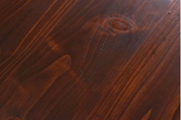 ペイント家具　ヒノキ材　ペイントカラーがおしゃれなリメイクの鉄脚テーブル(ダイニングテーブル、作業台、カフェテーブル)(2)