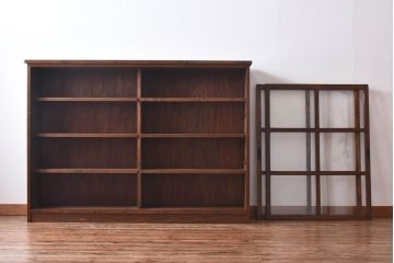 ラフジュ工房オリジナル　古い建具を活かしたガラス戸棚(食器棚、収納棚、陳列棚、キッチンボード)