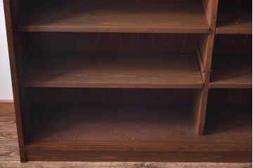 ラフジュ工房オリジナル　古い建具を活かしたガラス戸棚(食器棚、収納棚、陳列棚、キッチンボード)