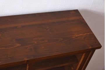 ラフジュ工房オリジナル　古い建具を活かしたガラス戸棚(食器棚、収納棚、陳列棚、キッチンボード)