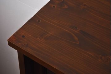 ラフジュ工房オリジナル　古い建具を活かしたガラス戸棚(食器棚、収納棚、陳列棚、キッチンボード)