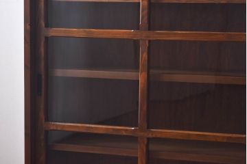 ラフジュ工房オリジナル　古い建具を活かしたガラス戸棚(食器棚、収納棚、陳列棚、キッチンボード)