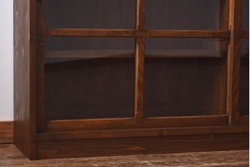 ラフジュ工房オリジナル　古い建具を活かしたガラス戸棚(食器棚、収納棚、陳列棚、キッチンボード)