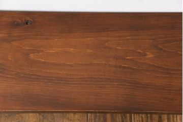 アンティーク雑貨　ラフジュ工房オリジナル　ヒバ材　鉄脚がインダストリアルな雰囲気の花台(鉄脚ベンチ、飾り台、ローテーブル)(1)