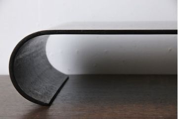 アンティーク雑貨　和製アンティーク　唐木　和モダンの雰囲気漂う大振りな巻き花台(飾り台)
