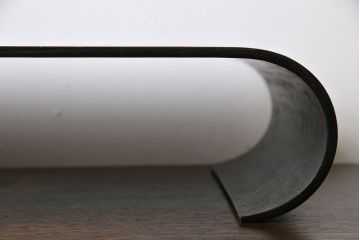 アンティーク雑貨　和製アンティーク　唐木　和モダンの雰囲気漂う大振りな巻き花台(飾り台)