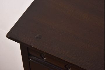 アンティーク家具　イギリス　ERCOL(アーコール)　Old Colonial(オールドコロニアル)　シックなキャビネット(カップボード、ブックケース)