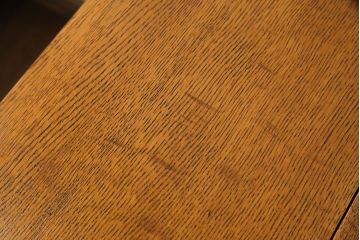 レトロ家具　イギリスビンテージ　オーク材　天板拡張式のレトロなトロリー(キッチンワゴン、サイドテーブル)
