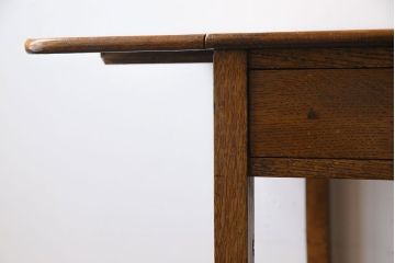 レトロ家具　イギリスビンテージ　オーク材　天板拡張式のレトロなトロリー(キッチンワゴン、サイドテーブル)