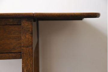 レトロ家具　イギリスビンテージ　オーク材　天板拡張式のレトロなトロリー(キッチンワゴン、サイドテーブル)