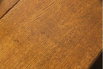 レトロ家具　イギリスビンテージ　オーク材　天板拡張式のレトロなトロリー(キッチンワゴン、サイドテーブル)
