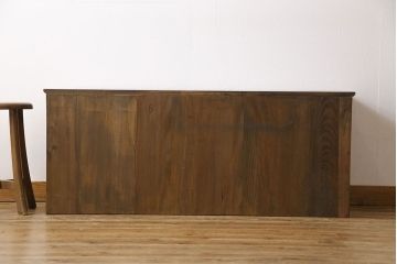 アンティーク家具　昭和初期　栓材　上品な意匠のローチェスト(ローボード、サイドボード、引き出し)